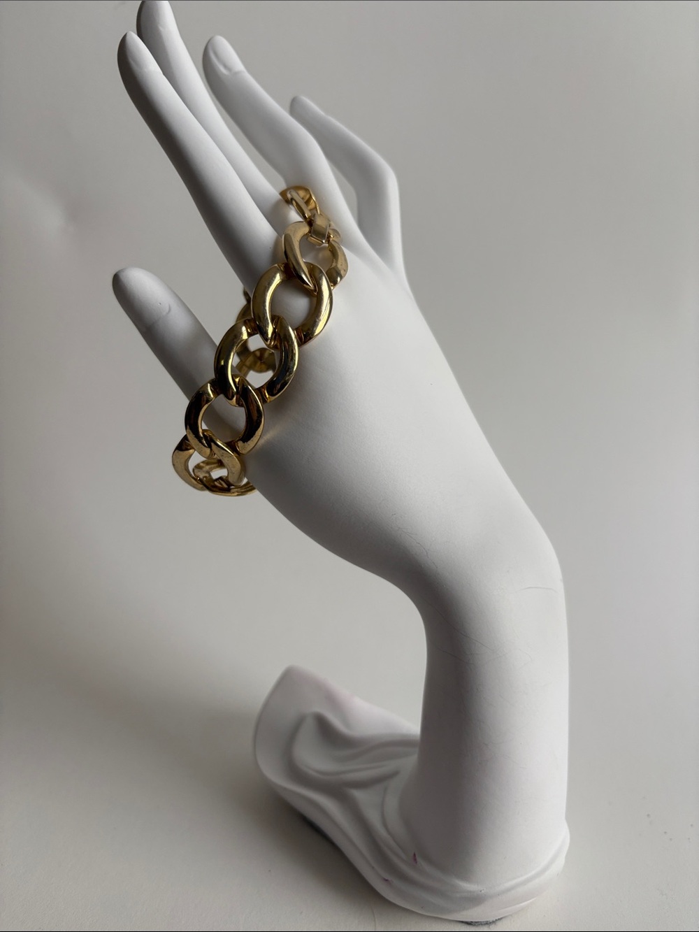 Gold Chunky Link Bracelet Bold Chain Statement Women Jewelry
